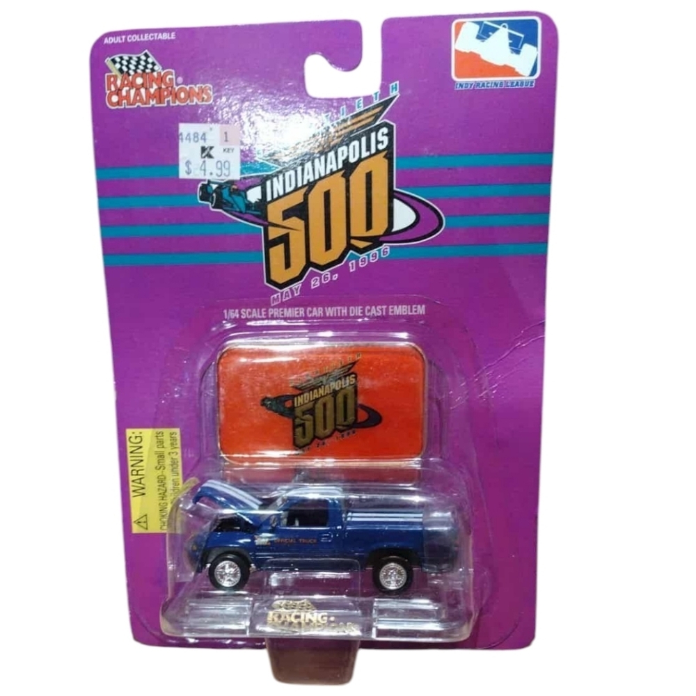 Racing Champions 1:64 Scale Blue& White Striped Indianapolis 500 Die-Cast Truck!